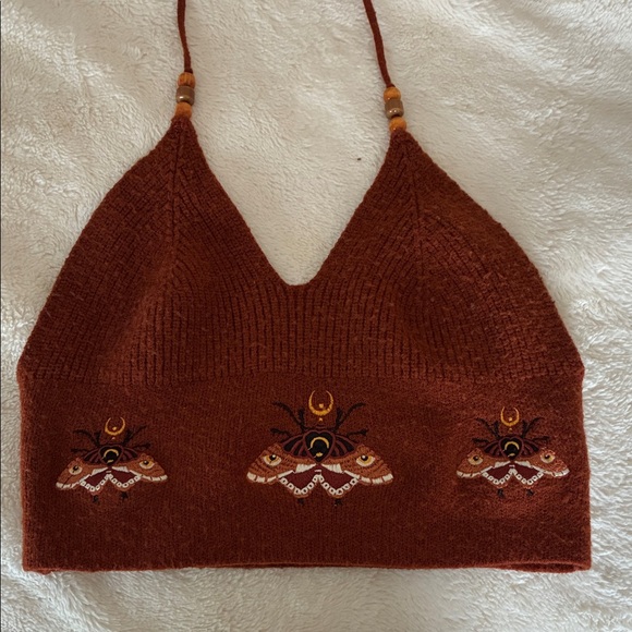 ROMWE Rust Knit Top - Picture 1 of 3
